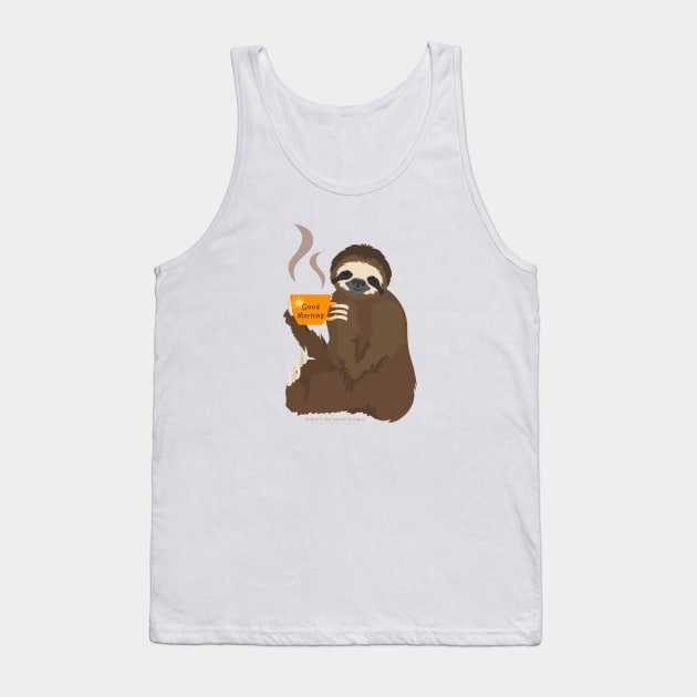 Good Morning Sloth Tank Top by JoAnn's Storybook Designs 